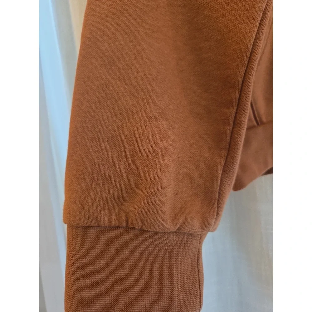 The North Face Hoodie Sweater Mens Medium Burnt Color Outdoors Logo Hiking